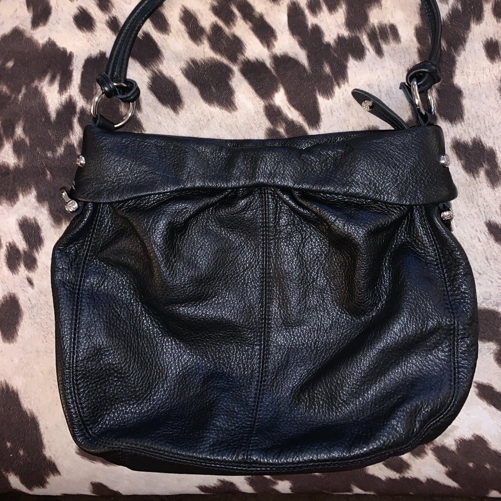 Allison Scott black leather bag